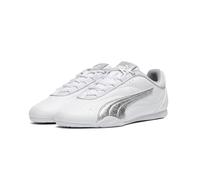PUMA Puma Catch Soleil Metallic WHI, Scarpe da Ginnastica Donna, Puma White-Puma Silver, 40.5 EU