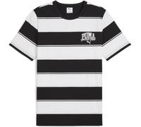 PUMA PUMA Class Stripe AOP Tee, Magliette Unisex - Adulto, PUMA Black,