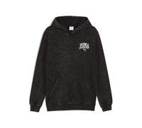 Puma Puma Class Washed Hoodie FL, Felpe con Cappuccio Uomo, Puma Black,