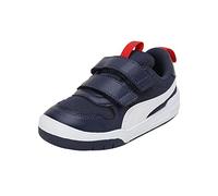 PUMA PUMA MULTIFLEX Mesh V Inf - Scarpe da Ginnastica, Peacoat-PUMA White-High Risk Red,