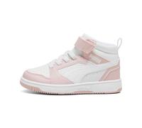 PUMA Puma Rebound V6 Mid AC+ PS, Scarpe da Ginnastica Unisex - Bambini e Ragazzi, Mauve Mist Puma White, 34 EU