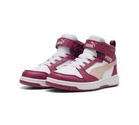 PUMA Puma Rebound V6 Mid AC+ PS, Scarpe da Ginnastica Unisex - Bambini e Ragazzi, Port Rose Quartz Puma White, 28 EU
