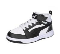 PUMA Puma Rebound V6 Mid Ac+ Ps, Scarpe da ginnastica Unisex - Bambini e ragazzi, Puma White Puma Black Shadow Gray, 31 EU