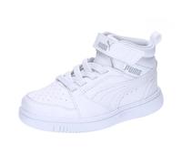PUMA Puma Rebound V6 Mid Ac+ Ps, Scarpe da ginnastica Unisex - Bambini e ragazzi, White Cool Light Gray, 35 EU