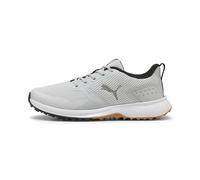 PUMA pumagolf Fusion Grip 6 - Scarpe da Golf da Uomo, Grigio Piuma Black/Gum, 43 EU