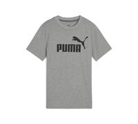 PUMA PUMHB Ess Logo Tee B Maglietta, Bambino, Medium Gray Heather, 104