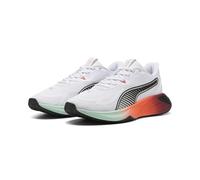 PUMA PWR Hybrid TR Cross Trainer Unisex, Puma Bianco Glowing Red Ruby Shimmer Mint Melt, 44 EU