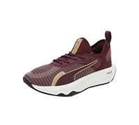 PUMA PWR XX Nitro Deco Glam Wn's, Scarpe da Ginnastica, Donna, Aubergine/Puma Team Gold, 38 EU
