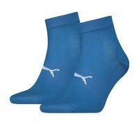 PUMA Quarter Calzini, Blu, 35-38 (Pacco Da 2) Unisex-Adulto