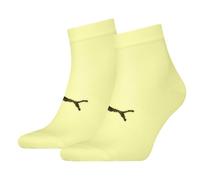 PUMA Quarter Calzini, Giallo, 35-38 (Pacco Da 2) Unisex-Adulto
