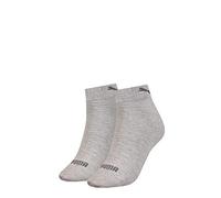 PUMA Quarter Calzini, Grigio, 39-42 (Pacco da 2) Donna