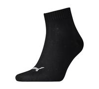 PUMA QUARTER PLAIN 3P, Calzini Unisex - Adulto, Nero, 35-38