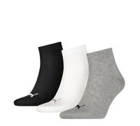 PUMA QUARTER PLAIN 3PK SOCKS 39