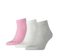 PUMA QUARTER PLAIN 3PK SOCKS CALZINI TEMPO LIBERO