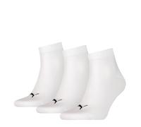 PUMA QUARTER PLAIN 3PK SOCKS CALZINI TEMPO LIBERO