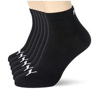 Puma Quarters Calzini sportivi da uomo, confezione da 6, Uomo, 2x2510152000_35, Nero, 35-38