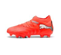 PUMA Ragazzo Unisex Kinder Future 9 PRO FG/AG Jr Scarpa da Calcio, Rosso Lucido Bianca Nero Argento, 28 EU, Rosso Brillante Puma Bianco Puma Nero Puma Argento, 28 EU