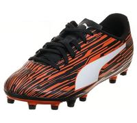 PUMA Rapido III Firm Ground/Pavimento Artificiale, Scarpe da Ginnastica Uomo, Black White Dragon Fire, 44 EU