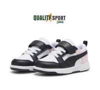 Puma Rebound Bianco Nero Rosa Scarpe Infant Bambina Sportive Sneakers 397420 13