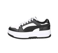 Puma Rebound Femme JR Sneaker, Bianco Nero, 4.5 UK, Puma White Puma Black, 4.5 UK