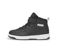 PUMA Rebound Joy Fur PS, Scarpe da Ginnastica, Nero Black White, 33 EU