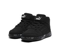 Puma Rebound Layup Mid Hook And Loop, Scarpe da Ginnastica Unisex-Bambini, Nero, 19 EU