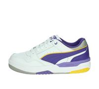 PUMA Rebound Retro, Scarpe da Ginnastica Unisex-Adulto, White-Team Violet-Yellow Sizzle, 41 EU