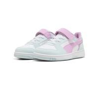 Puma Rebound Slam Lo Faded AC+ PS Sneaker, Aqua Glow Mauve Glow, Bianco, 34 EU
