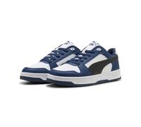 Puma Rebound Slam Lo - Sneaker Unisex, Blu Persiano, Nero e Bianco, Taglia 40