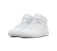 Puma Rebound Slam Mid AC+ PS Sneaker, White-Cool Light Gray Black, 1 UK Bambino