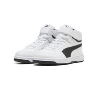 Puma Rebound Slam Mid AC+ PS Sneaker, Bianco Nero Nero, 10 UK Bambino