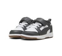 PUMA Rebound V6 Lo AC+ Inf, Sneaker Unisex-Bimbi 0-24, White-Dusky Gray-Gum, 21.5 EU