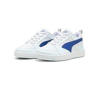 PUMA Rebound V6 Lo AC PS, Sneaker Unisex-Bambini, White-Cobalt Glaze-Dewdrop, 28 EU
