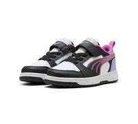 PUMA Rebound V6 Lo Jelly Heaven AC+ PS Sneaker, White Black-Intense Lavender, 12.5 UK Bambino, Puma White PUMA Black Intense Lavender, 12.5 UK Child