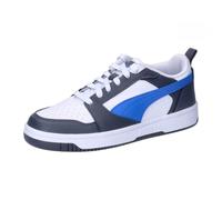 PUMA Rebound V6 Lo Jr, Sneaker Unisex - Bambini e Ragazzi, Puma White Hyperlink Blue Galactic Gray, 39 EU