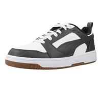 PUMA Rebound V6 Lo JR, Sneaker, White-Dusky Gray-Gum, 36 EU