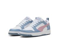 PUMA Rebound V6 Lo JR, Sneaker, White-Poised Pink-Cool Blue, 36 EU