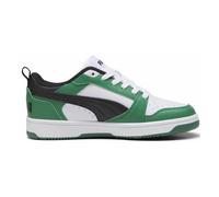 Puma Unisex Youth Puma Rebound V6 Lo Jr Sneakers, Puma White-Puma Black-Archive Green, 36 EU
