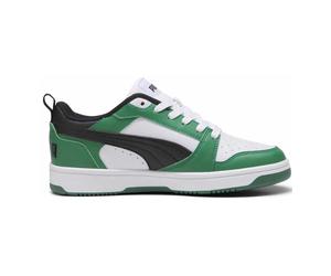 Puma Rebound V6 Lo Jr - sneakers - ragazzo Black/White/Green 5 UK