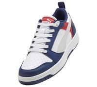 Puma Rebound V6 Lo JrSneaker Unisex per Bambini, Piuma Gioiello Blu Grigio Puma Bianco, 36 EU