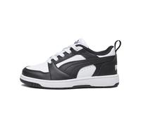 PUMA Rebound V6 Lo Kids' Sneakers, Scarpe, Bianco/Nero, 28 28