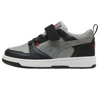 PUMA Rebound V6 Lo Mid 90S AC+ PS Sneaker, Nero-Grigio Eco - per Tutti i Tempi Rosso, 42, Puma Nero Grigio Echo per Tutti i Tempi Rosso, 28.5 EU