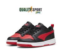 Puma Rebound V6 Lo Nero Rosso Scarpe Shoes Ragazzo Sportive Sneakers 393833 11