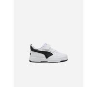 Puma Unisex Kids Rebound V6 Lo AC+ PS Sneaker, Puma White-Puma Black-Puma Black, 32 EU