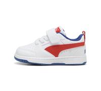 PUMA Rebound v6 Lo Toddlers' Sneakers, Scarpe, Bianco/Fierce Rosso/Clyde Royal, 20 20