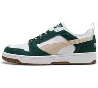 PUMA Rebound V6 Low SD, Scarpe da Ginnastica Unisex-Adulto, Green Terrain Alpine Snow White, 46 EU