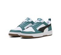 PUMA Rebound V6 Low, Sneaker Unisex - Adulto, Emerald Ice Black White, 46 EU