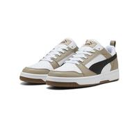 Puma Rebound V6 Low, Sneaker Unisex - Adulto, White Black Ice Coffee, 46 EU