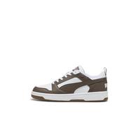 Puma Rebound V6 Low, Sneaker Unisex - Adulto, White Flat Bronze Gum, 43 EU