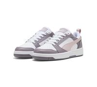 Puma Rebound V6 Low, Sneaker Unisex - Adulto, White Mauve Mist Plum Jam, 43 EU